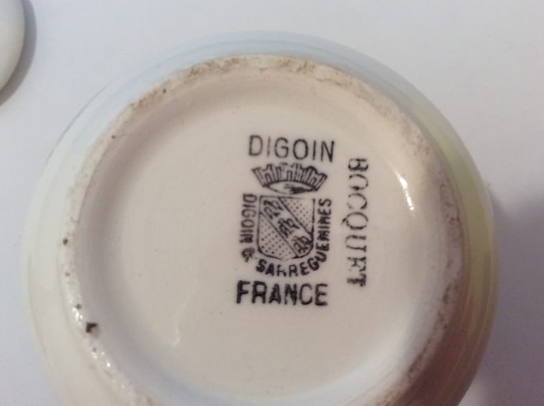 Vintage French Mustard Jar Moutarde Boequet Yvette 1735