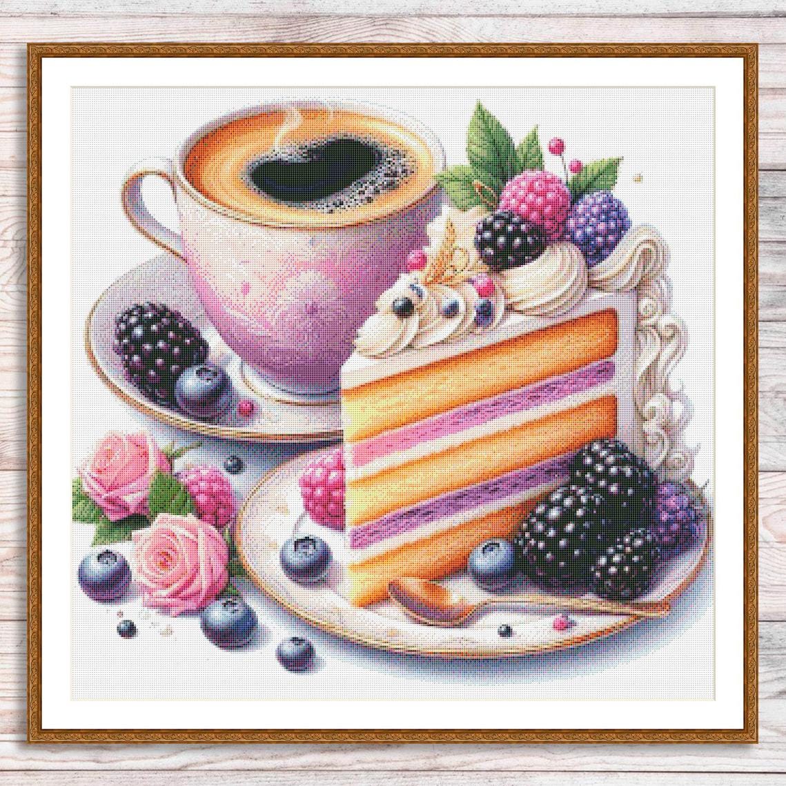 Vintage Cake Cross Stitch - Etsy