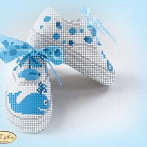 Bead Embroidery kit Children&#39;s shoes Cute Boy Tenderness Needlework Kit Beadwork Hand embroidery Beading pattern Embroidery bead DIY ТM-051