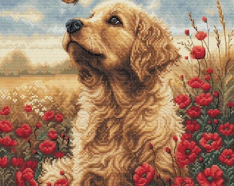 マニー 希少 美品 犬と椅子の刺繍インテリア装飾 マニー 希少 美品 犬と椅子の刺繍インテリア装飾