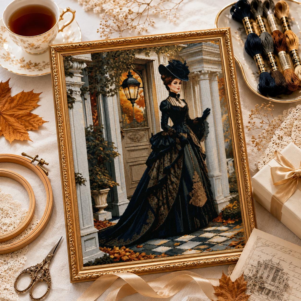 victorian holiday dress Christmas SID-JH23341