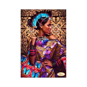 Bead Embroidery kit African woman #3 Needlework Kit Beadwork Ballet Hand embroidery Home stitching decor Beading pattern Embroidery beads
