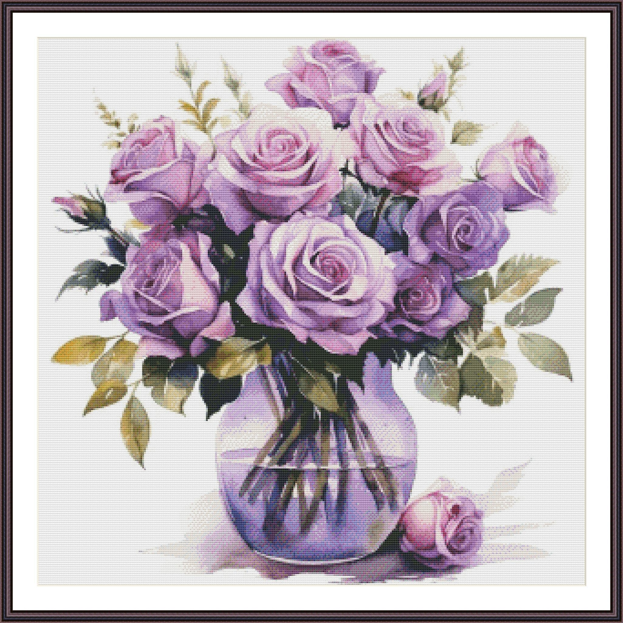 受注制作：花のパステル画 パステルアート「紫陽花と水滴」 | アートセラピーパーク（色のアトリエ）