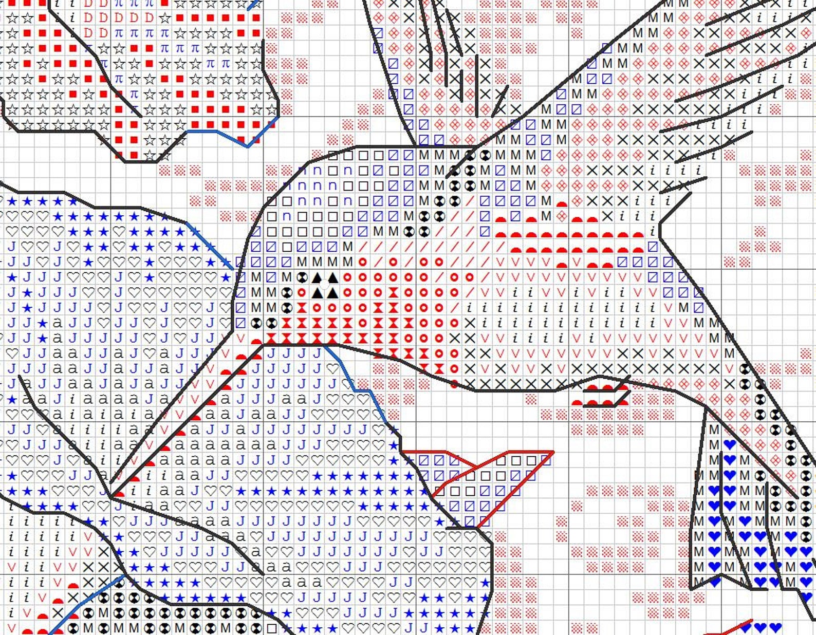 Hummingbird Beauty Cross Stitch Pattern Digital Pattern Modern Decor ...