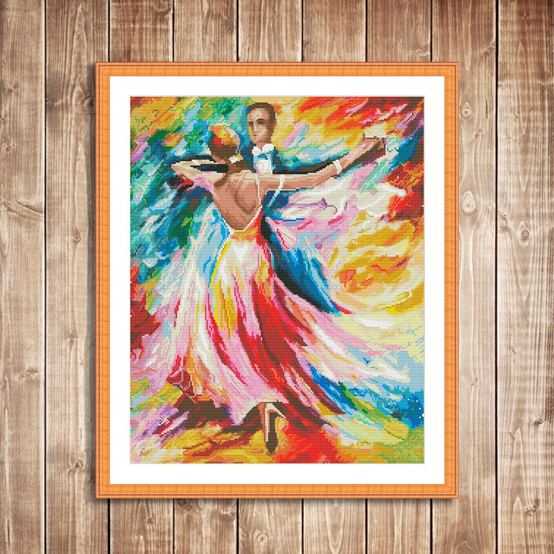 Cross Stitch Pattern Dance of Love Digital Pattern Rainbow Etsy