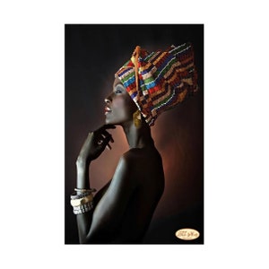 Bead Embroidery kit African woman DIY Needlework Kit Beadwork Ballet Hand embroidery Home stitching decor Beading pattern Embroidery beads