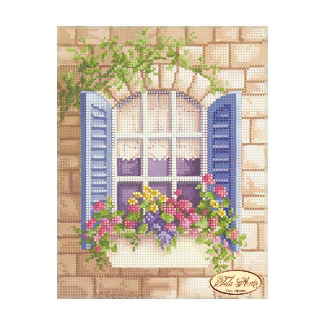 Window Beading Kit Window to London Full Bead Embroidery Kit DIY Needlework Beadwork Hand ...