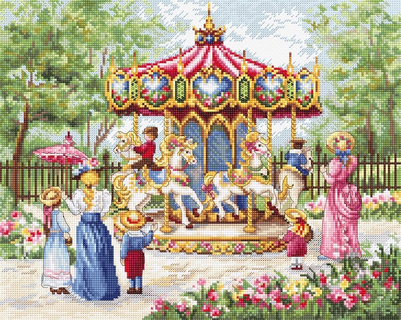 Carousel Needlepoint Sewing & Needlecraft Sewing & Fiber Craft Supplies & Tools Carousel ...