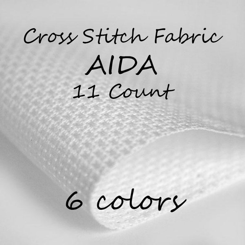 AIDA Fabric 11 Count Cross Stitch Fabric Fabric to Stitch Etsy