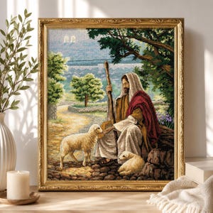 Cross Stitch Pattern Lost No More Digital Pattern Modern Wall Decor People Pattern Hand Embroidery Needlepoint Chart Jesus Religion chart