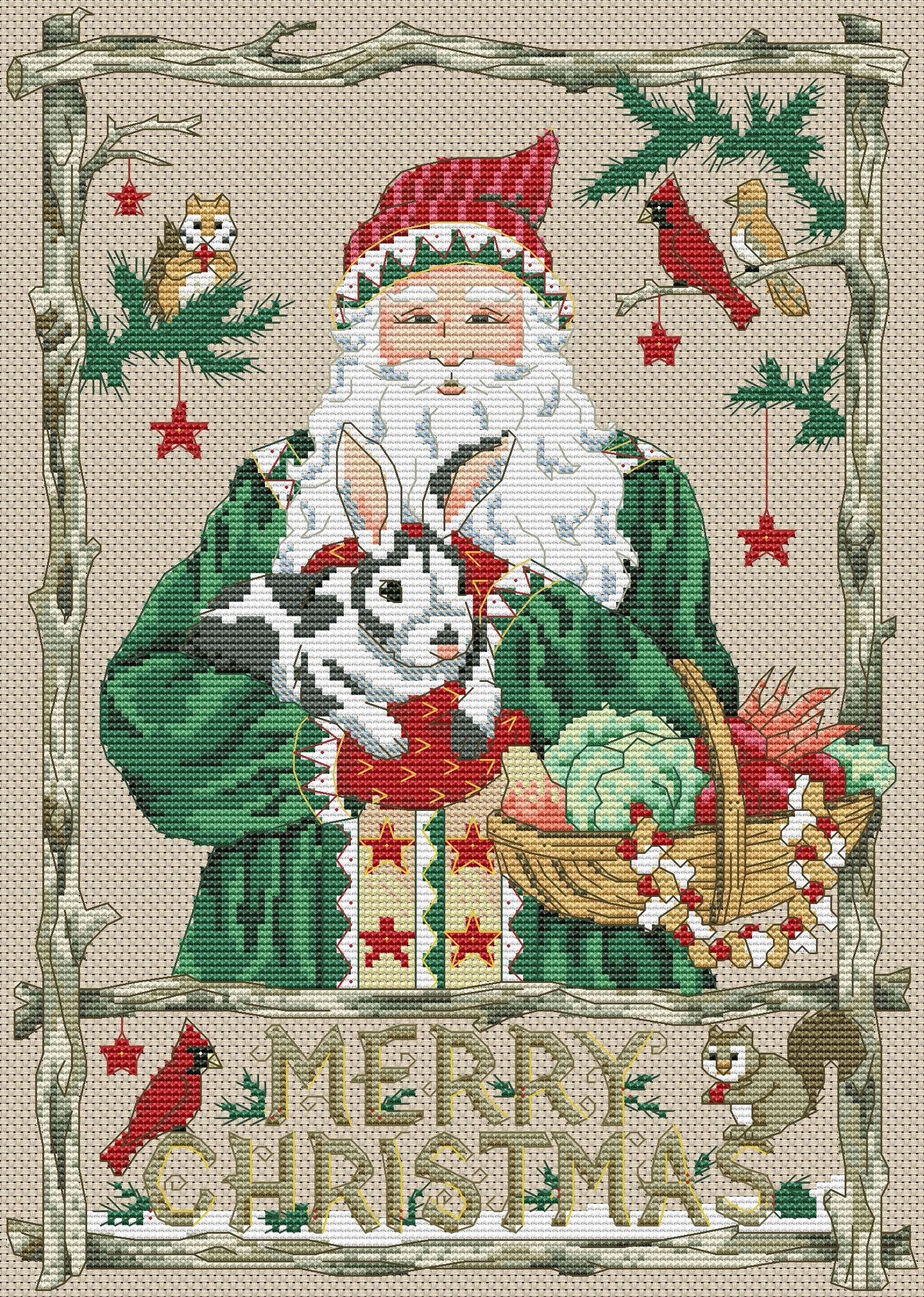 Схема вышивки санта. Схемы вышивки Woodland santa1. Dimensions00258 - Woodland Santa. Дименшенс Санта Клаус. Вышивка Дименшенс Санта Клаус.