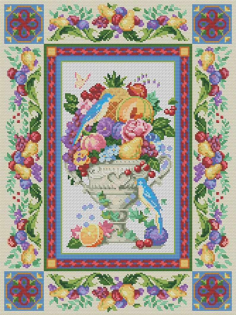 Elegant Tapestry Cross Stitch Pattern PDF Digital Pattern - Etsy