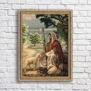 Cross Stitch Pattern Lost No More Digital Pattern Modern Wall Decor People Pattern Hand Embroidery Needlepoint Chart Jesus Religion chart