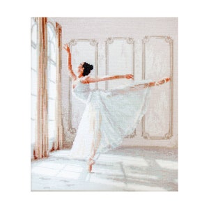 Conteo Cross Stitch Kit Bailarina Bordado a Mano Needlepoint chart Pintura Costura Decoración Mujer Chica Luca-S Ballet Zapatos Pointe