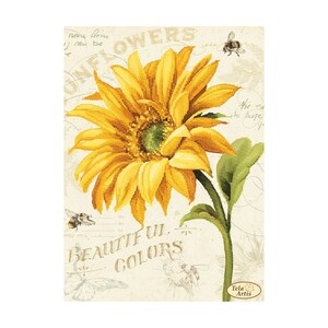 Kit Broderie Point De Croix Fleurs Bleues 30x30 Cm - Tout Inclus Pour Débutants, Loisir Créatif DIY