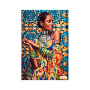 Bead Embroidery kit African woman #2 Needlework Kit Beadwork Ballet Hand embroidery Home stitching decor Beading pattern Embroidery beads
