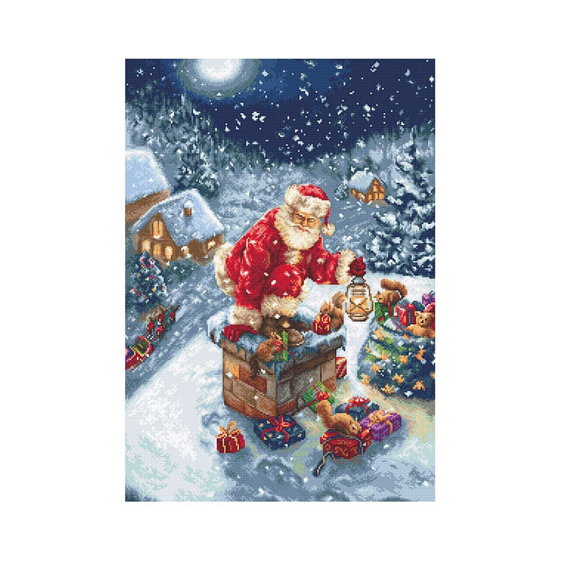 Cross Stitch Kit Santa Claus Father Christmas Saint Nicholas Etsy