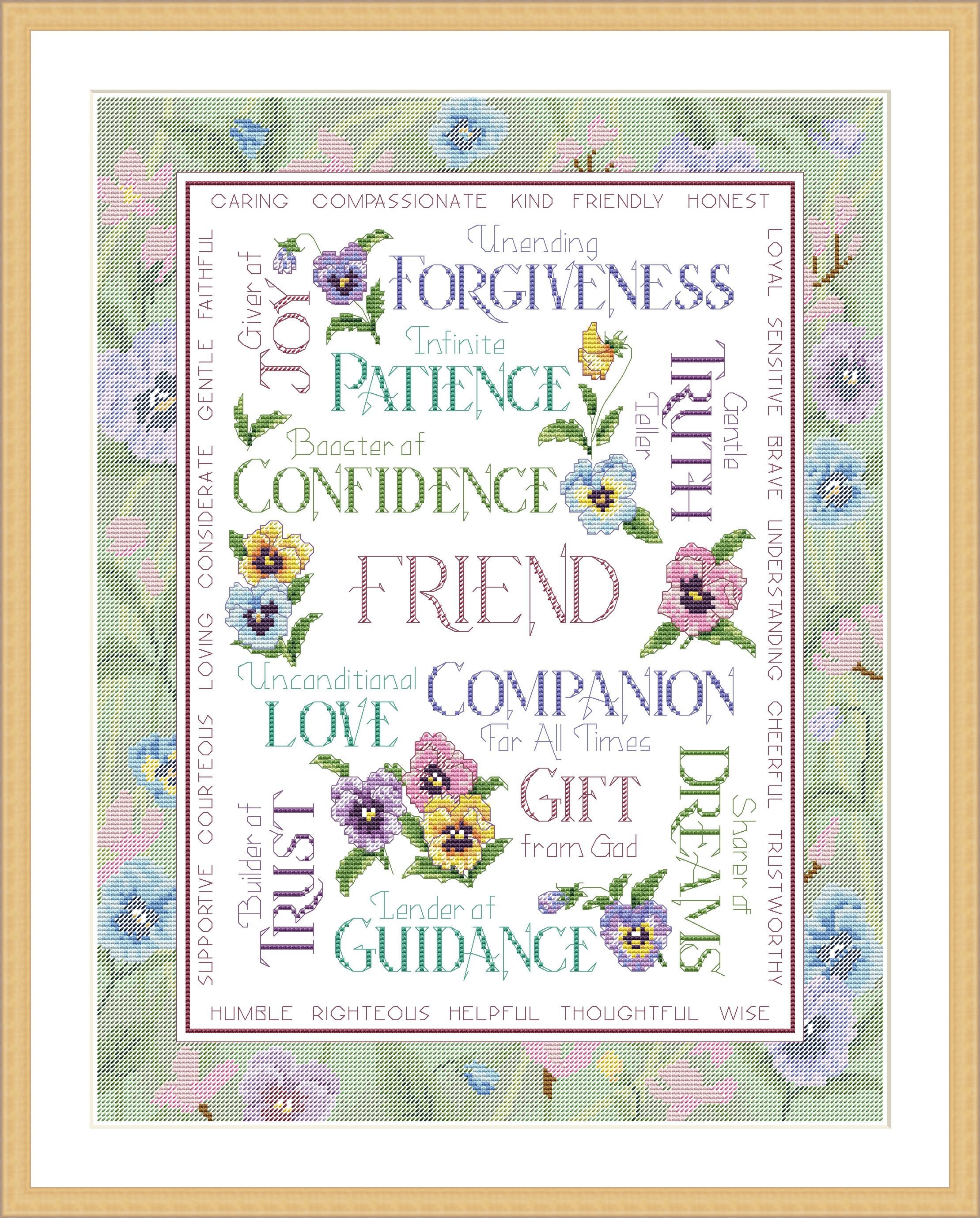 Gifts of friendship Counted Cross Stitch Pattern Digital | Etsy