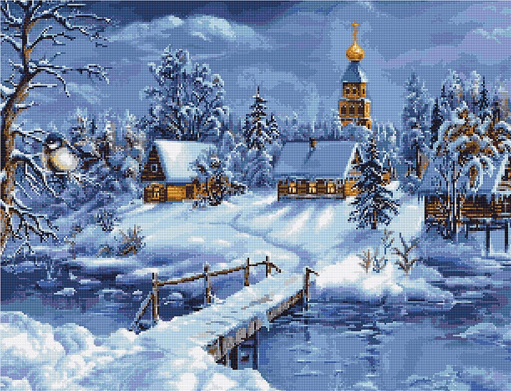 Luca-S Winter Toys JK034L Counted Cross-Stitch Kit