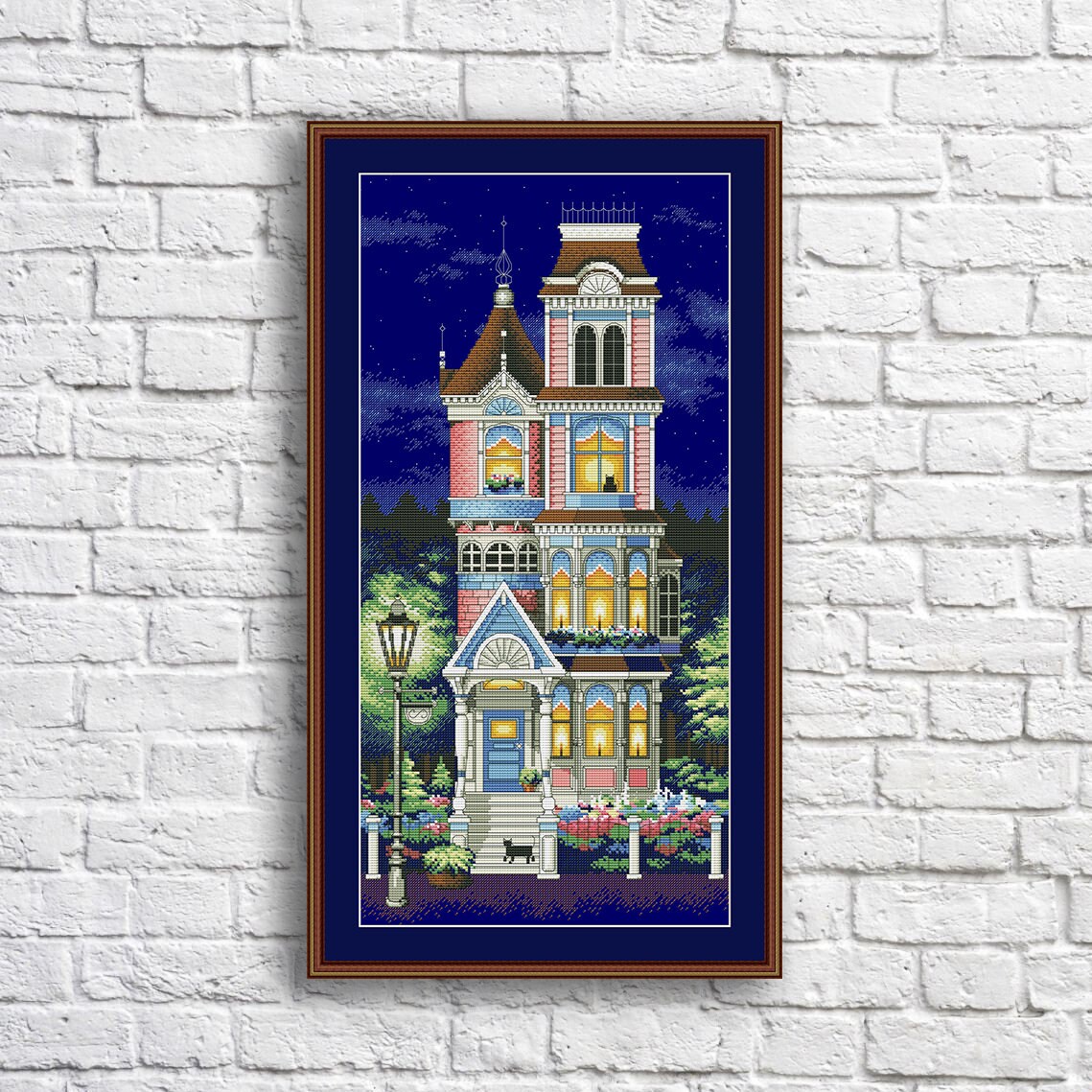 Victorian Charm Counted Cross Stitch Pattern Victorian Home Etsy UK