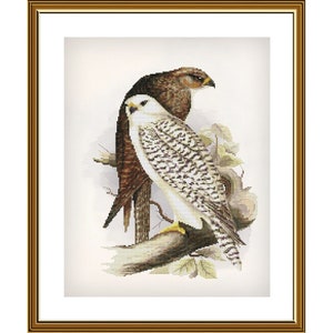 Cross Stitch Kit Proud birds Nova Sloboda Bird Counted Cross Stitch kit Painting Stitching Animal Wall Decor Kids Room Decor Embroidery kit
