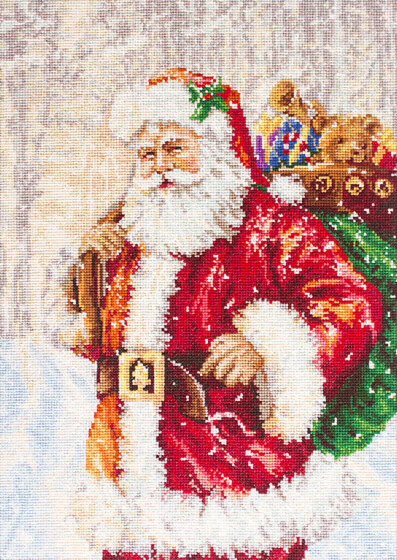 Cross Stitch Kit Santa Claus Father Christmas Saint Nicholas Etsy