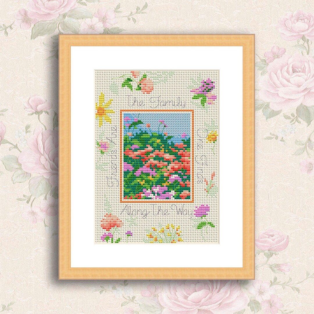 Friends Are Family Counted Cross Stitch Pattern Digital Etsy