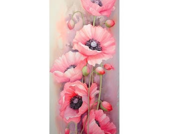 Bead Embroidery kit Red poppy DIY Needlework Kit Wild flower Beadwork Red poppies Hand embroidery Beading Embroidery of bead Wall Home decor