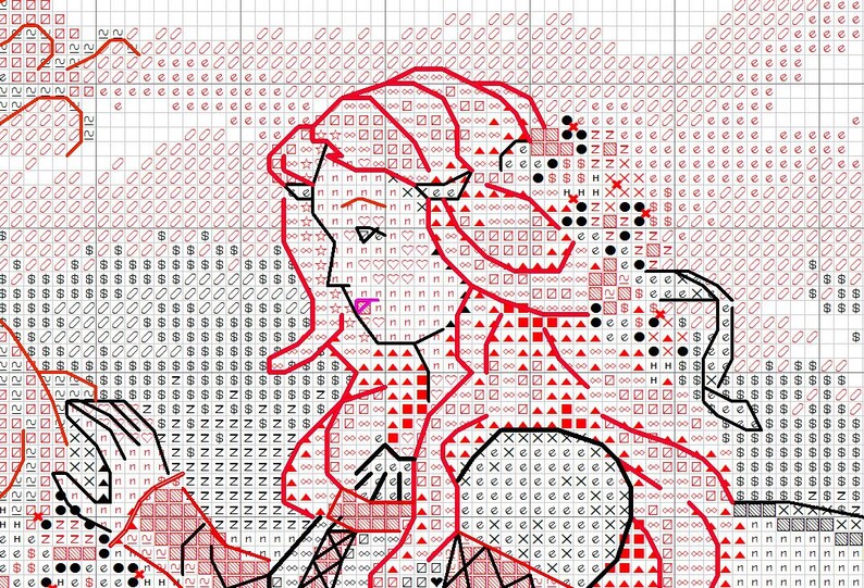 Cross Stitch Pattern Lady and Unicorn Fairy Angel Girl Etsy