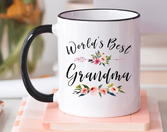 Worlds Best Grandma, Grandma Gift, Mug, World's Best Grandma, Grandma Mug, Gift For Grandma, Grandmother Gift, Grandma, Grandma Coffee Mug