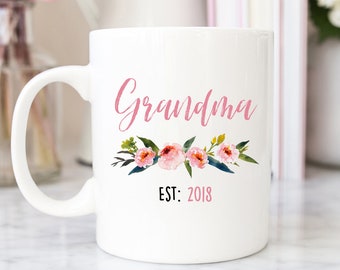 Pregnancy Reveal Mug, Pregnancy Reveal, Grandma Mug, Baby Announcement, Pregnancy, New Grandparents, Personalized Mug, Coffee Mug, Mom Mug