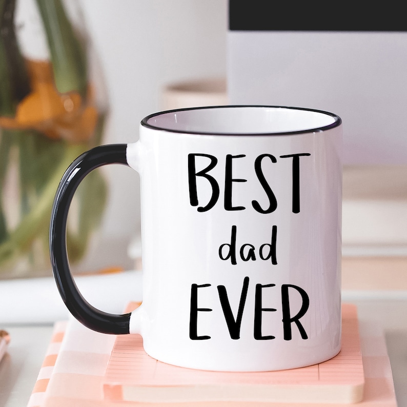 Best Dad Ever Coffee Mug white coffee mug fathers day gift Etsy