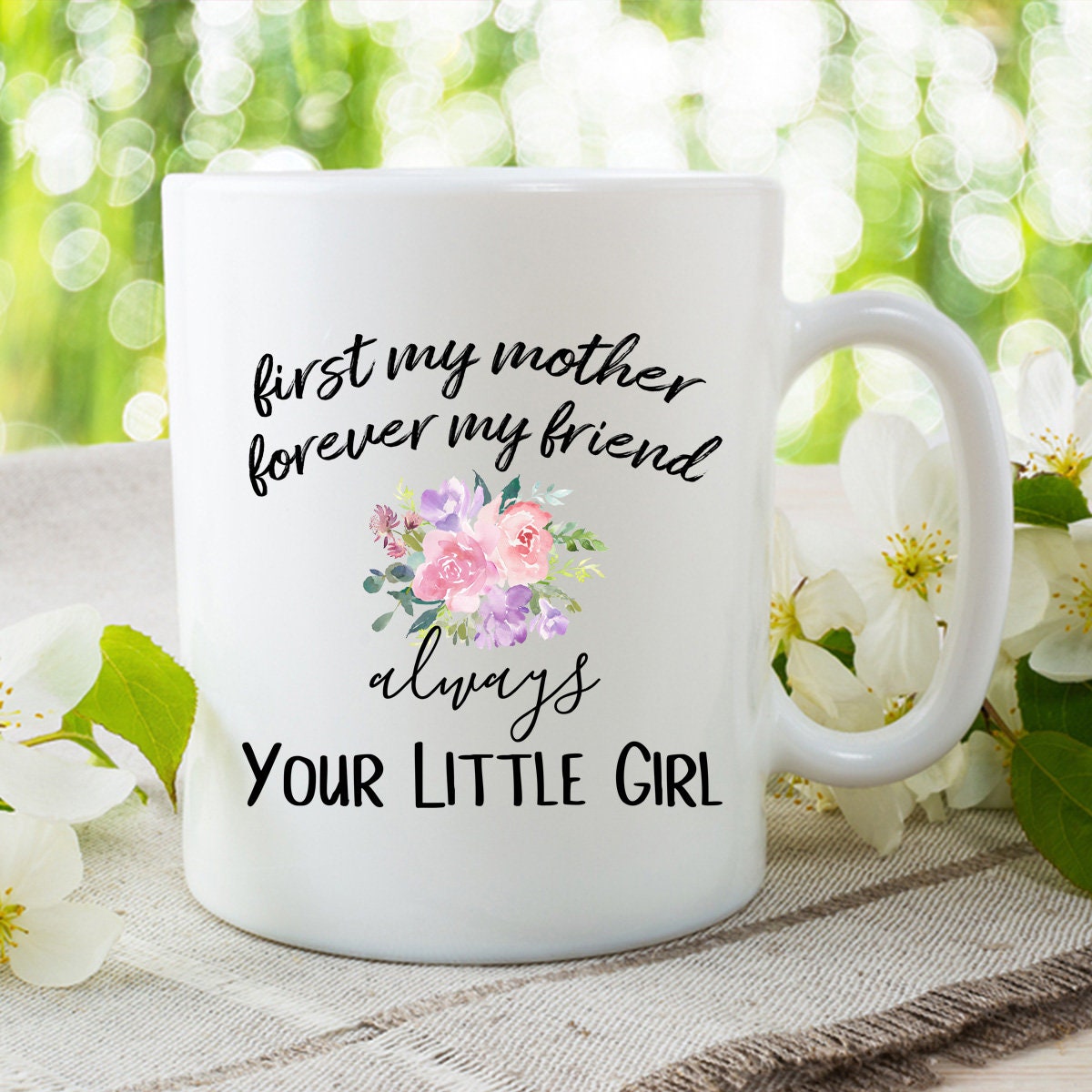Mother's Day Mug First My Mother Forever My Friend Mom | Etsy