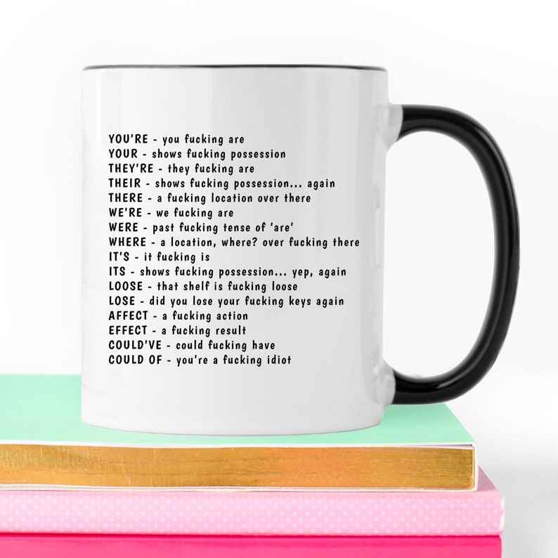 Funny Grammar Mug Funny Grammar Gift Gramma Gift Grammar Etsy