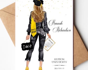 Personalized Graduation Card: Class of 2026 gift for Masters Degree