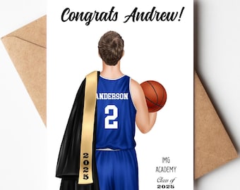 Custom Basketball Senior Night Card: Class of 2026