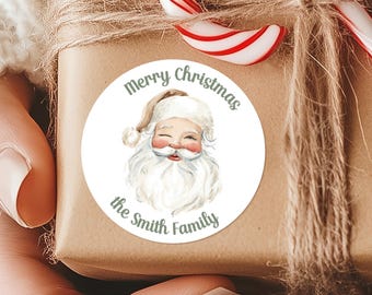 Personalized Christmas Gift Labels: Holiday Neutral Stickers with elegant designs