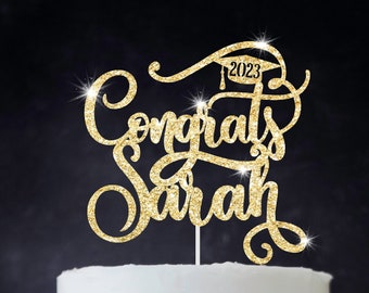 Graduation cake topper, grad cake topper, graduation decoration, seniors 2023 decoration, school graduation cake topper, class of 2023