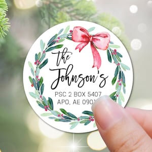 Christmas mailing labels • Christmas return address labels • Personalized Christmas address stickers • Holiday Cards labels • Christmas card