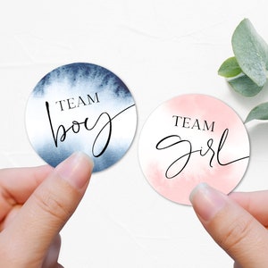 Navy and blush gender reveal stickers, navy blue and blush pink stickers for baby gender reveal party. pink and navy baby shower decor - B11