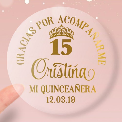 Mis XV Años Stickers Mi Quinceañera Labels Stickers Para Etsy Canada