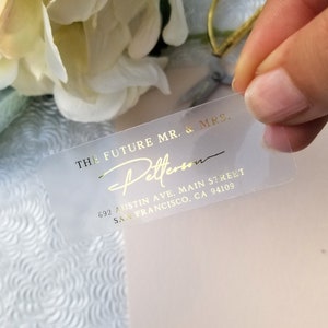 The future Mr & Mrs address labels • Modern mailing labels • Modern return address labels • Wedding address labels • Address labels •