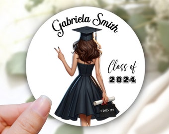 Class of 2026 Graduation Stickers: Party Favor Labels