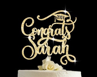 Graduation cake topper, grad cake topper, graduation decoration, seniors 2024 decoration, school graduation cake topper, class of 2024