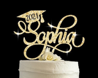 Personalized Graduation Cake Topper: Class of 2026 Decoration