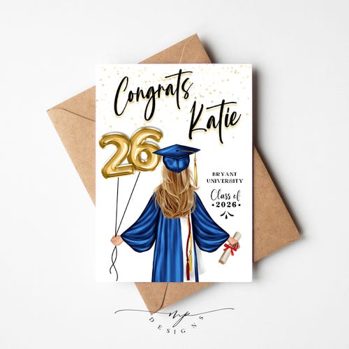 Carte de remise des diplômes personnalisée 2026 : cadeau promotion 2026 pour le lycée et l'université,