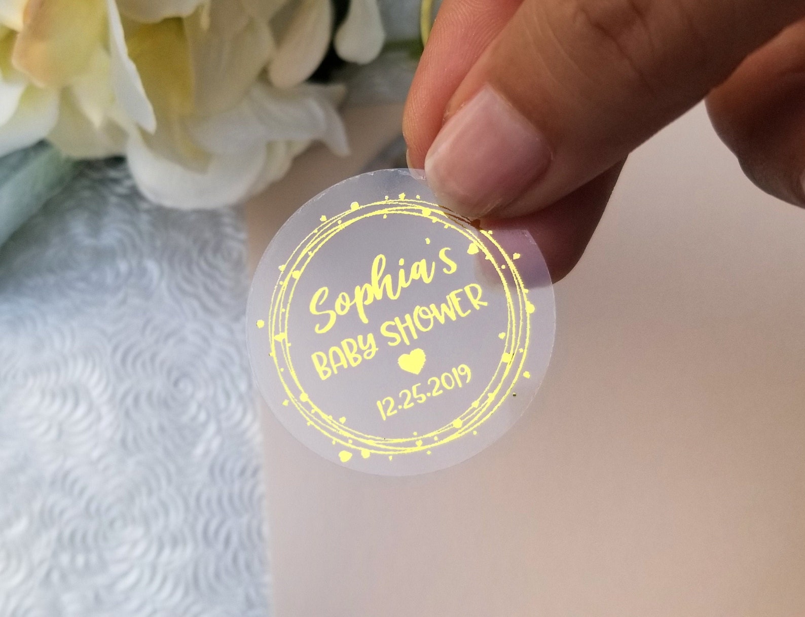 Autocollants baby shower Étiquettes de douche de bébé en Etsy France