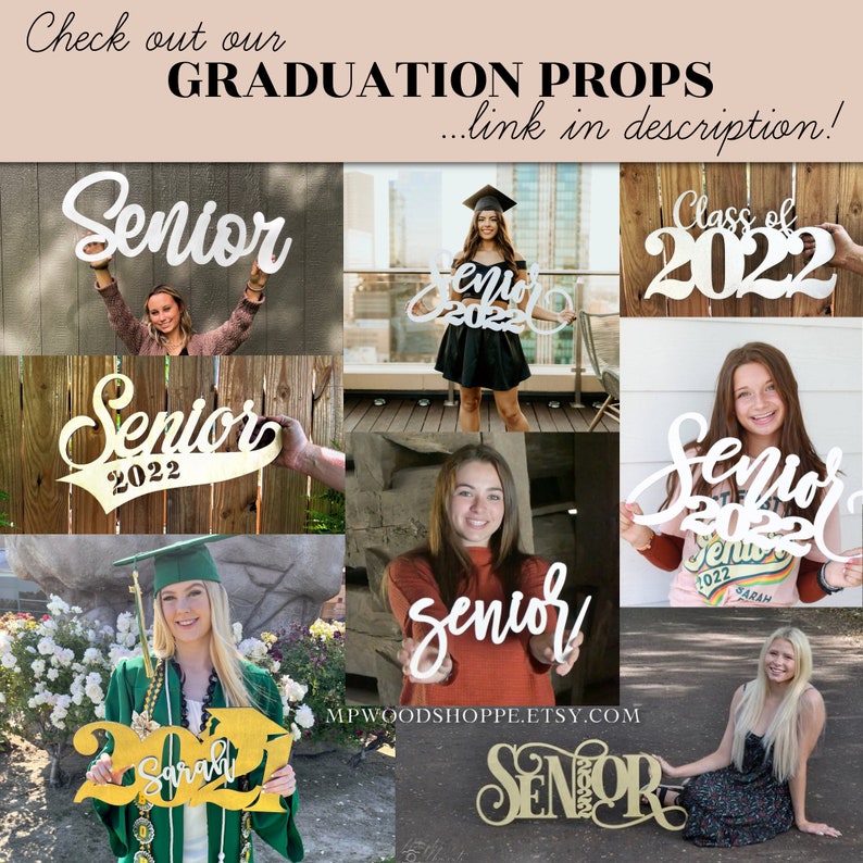 Graduation cake topper, Senior 2024, graduation decoration, Class of 2024, modern cake topper, geometric cake topper for graduation. image 5
