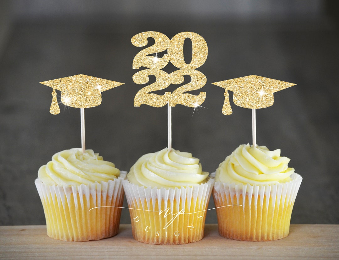 Graduation Cupcake Toppers, Grad Cupcake Toppers, Grad Decoration ...