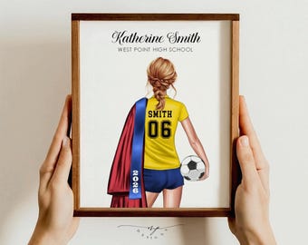 Soccer Graduation Print: Personalized Senior Gift, Class of 2026